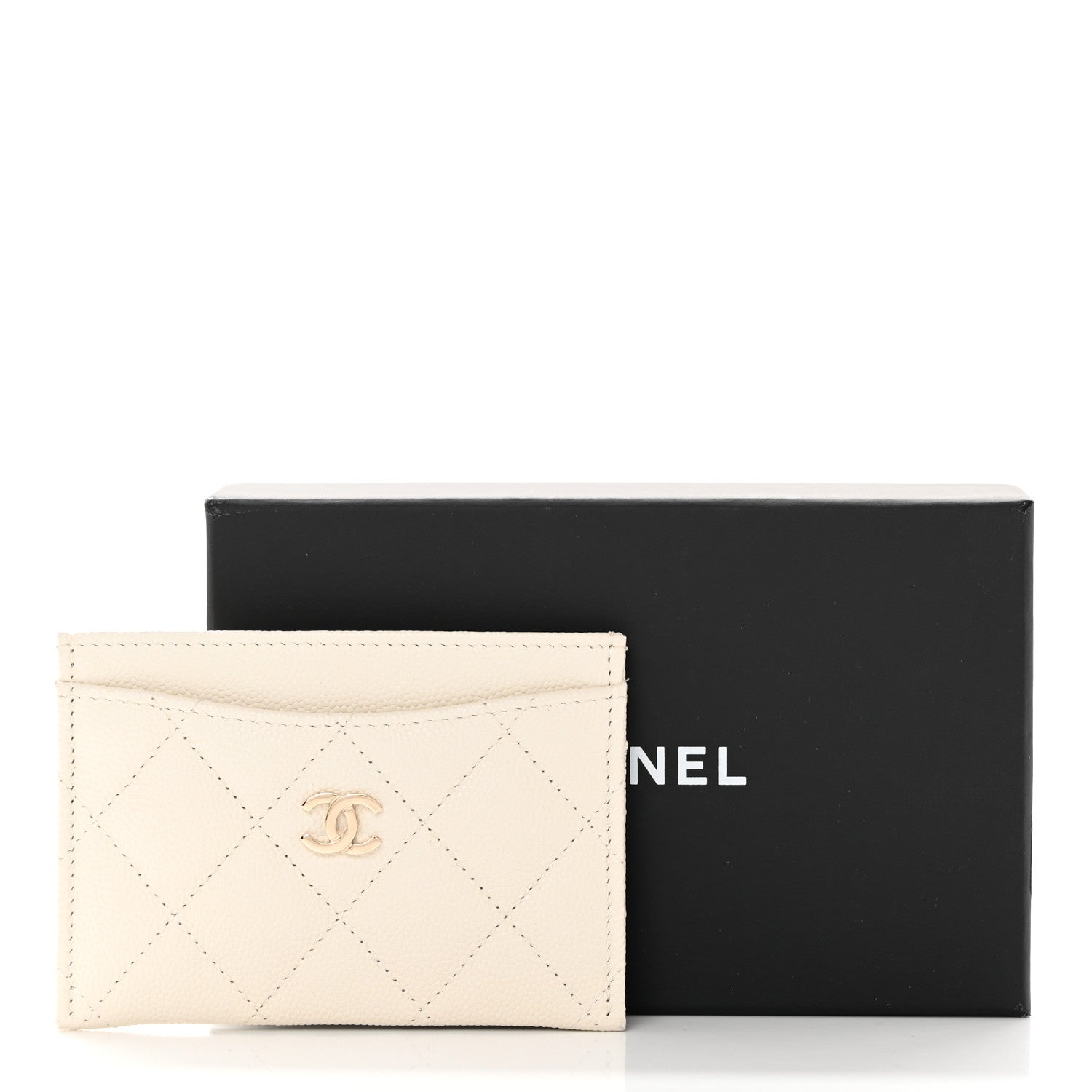 Chanel Caviar Quilted Card Holder White 13 of 13