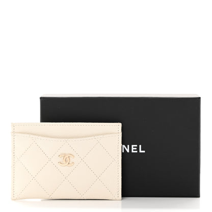 Chanel Caviar Quilted Card Holder White 13 of 13