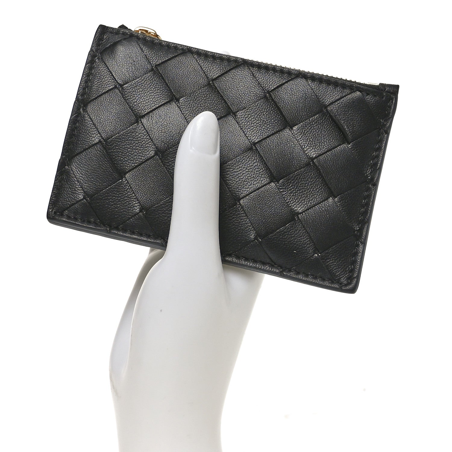 【美品】BOTTEGA VENETA ブラックレザーケース Bottega Veneta ボッテガヴェネタ パスポート ケース 財布