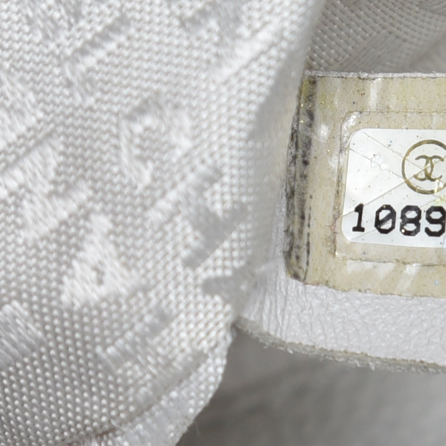 Chanel Distressed Caviar XL Coco Cabas White 7 of 16