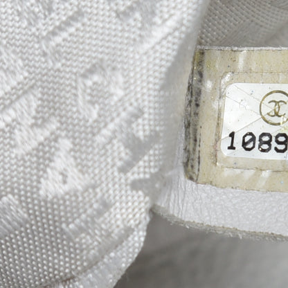 Chanel Distressed Caviar XL Coco Cabas White 7 of 16