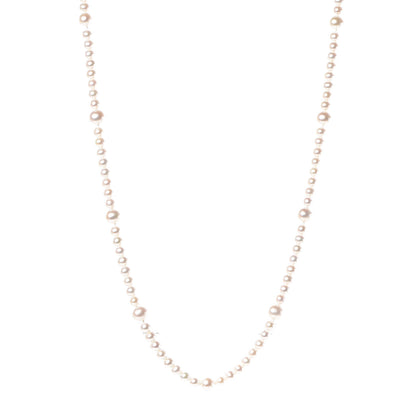 Tiffany Sterling Silver Ziegfeld Graduated Pearl Necklace 32" 1 of 7