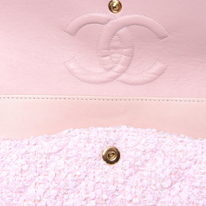 Chanel Tweed Medium Double Flap Pink 20 of 20