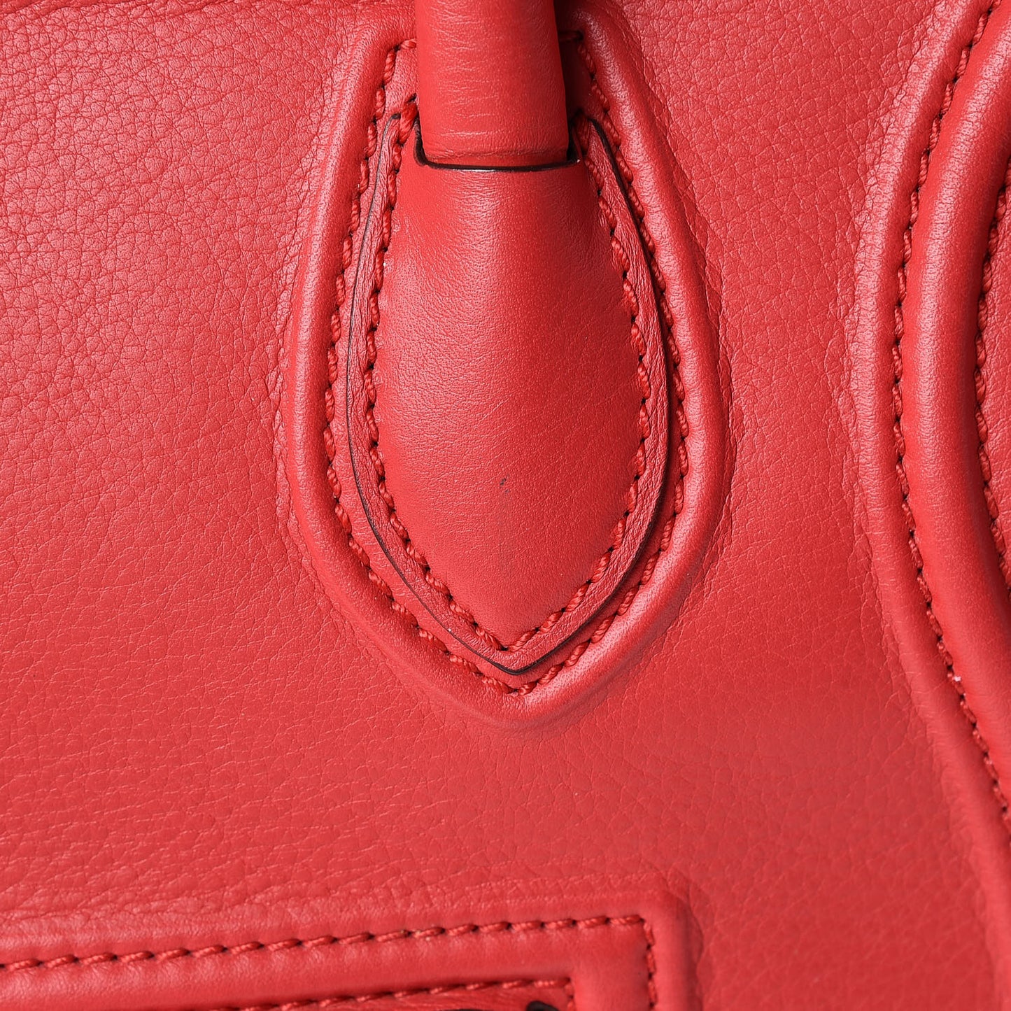 Supple Calfskin Medium Phantom Luggage Vermillion