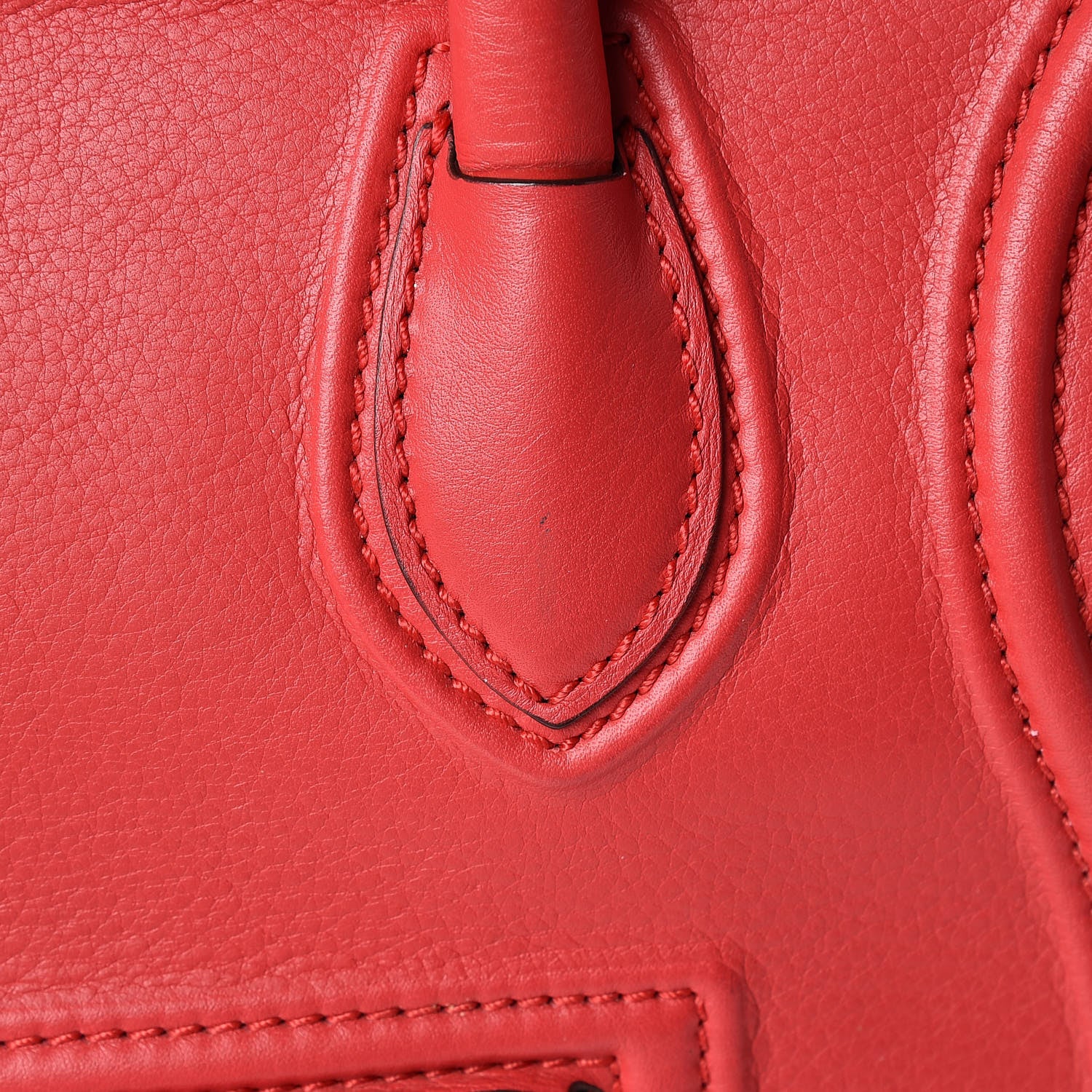 Celine Supple Calfskin Medium Phantom Luggage Vermillion 13 of 21
