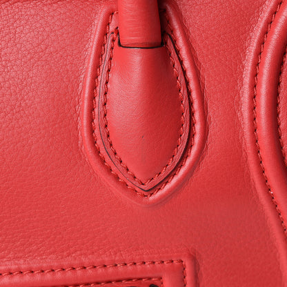Celine Supple Calfskin Medium Phantom Luggage Vermillion 13 of 21