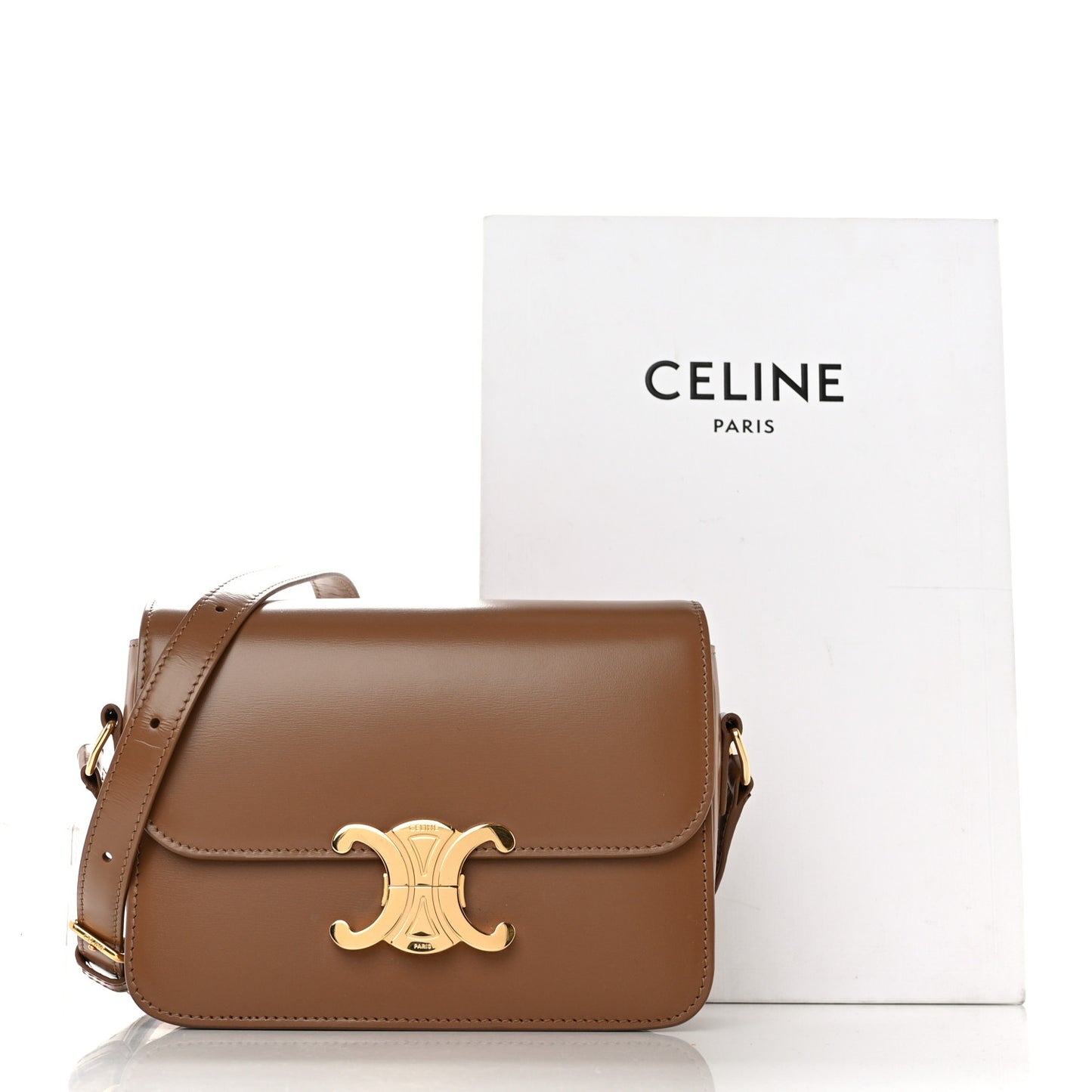 Shiny Calfskin Teen Triomphe Bronze