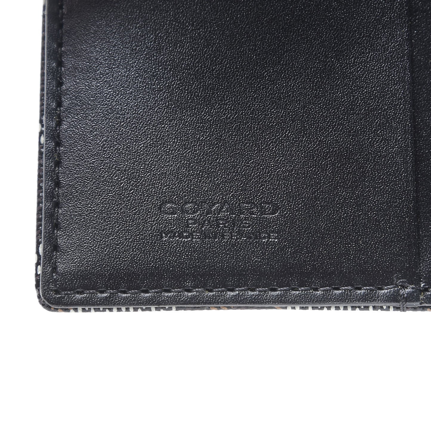 Goyardine Passport Holder Black