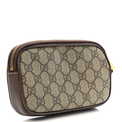 Gucci GG Supreme Monogram Ophidia Phone Case Wristlet Brown 4 of 10