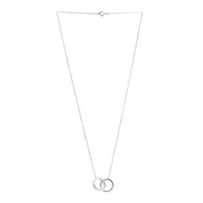 Tiffany Sterling Silver 1837 Interlocking Circles Pendant Necklace 3 of 10