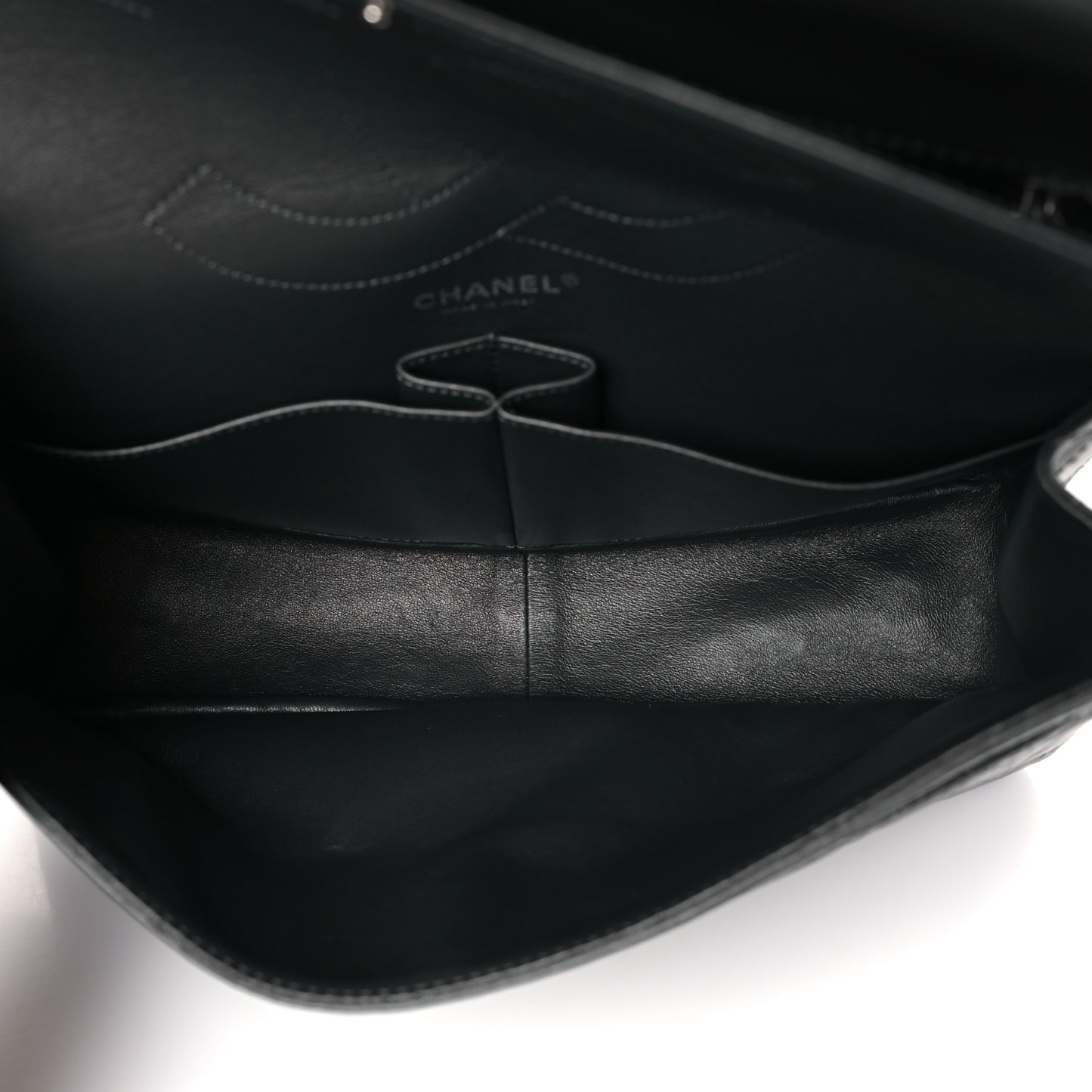 Aged Calfskin Quilted 2.55 Reissue 227 Flap Dark Grey