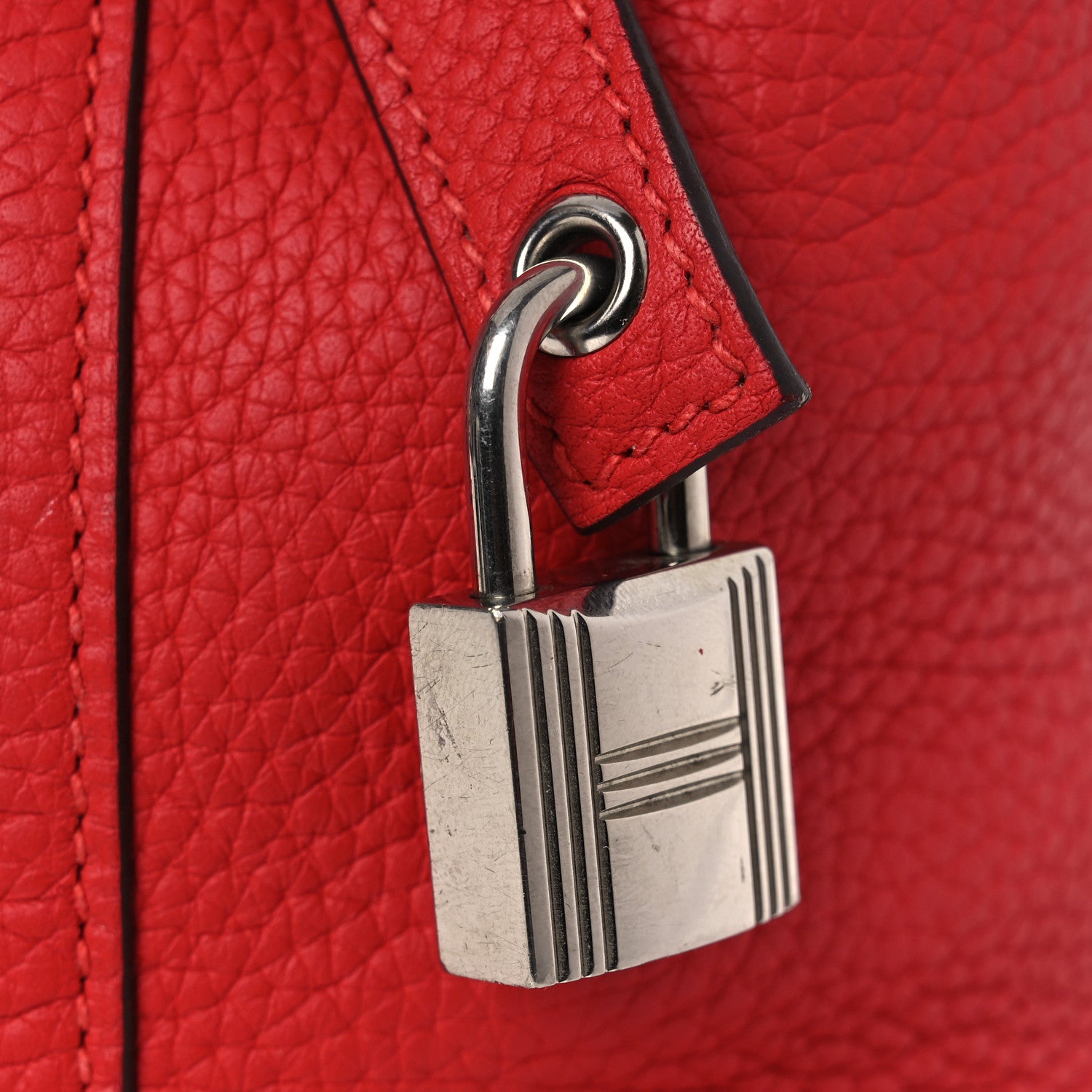 Hermes Taurillon Clemence Picotin Lock 18 PM Rouge Tomate 11 of 11