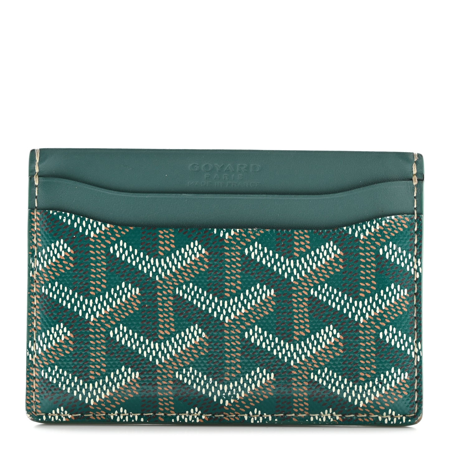 Goyardine Saint Sulpice Card Holder Green