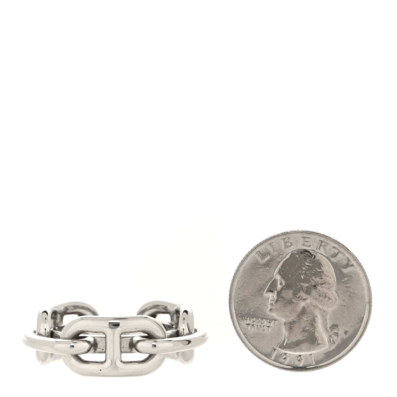 Hermes Palladium Regate Scarf Ring 2 of 4