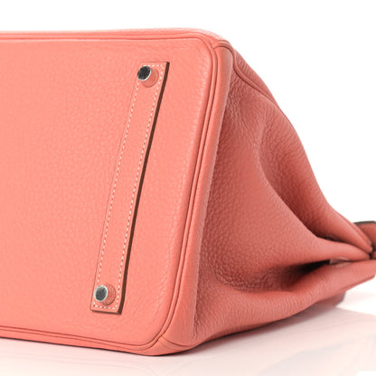 Hermes Taurillon Clemence Birkin 35 Crevette 8 of 9