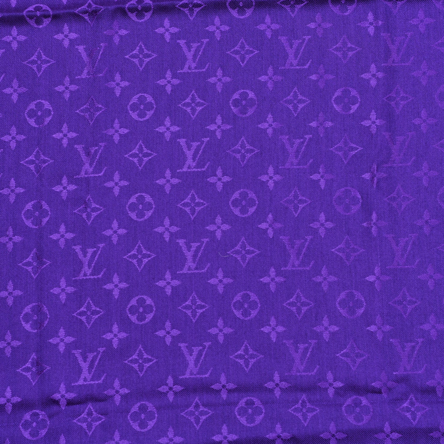 Wool Silk Monogram Shawl Amethyste