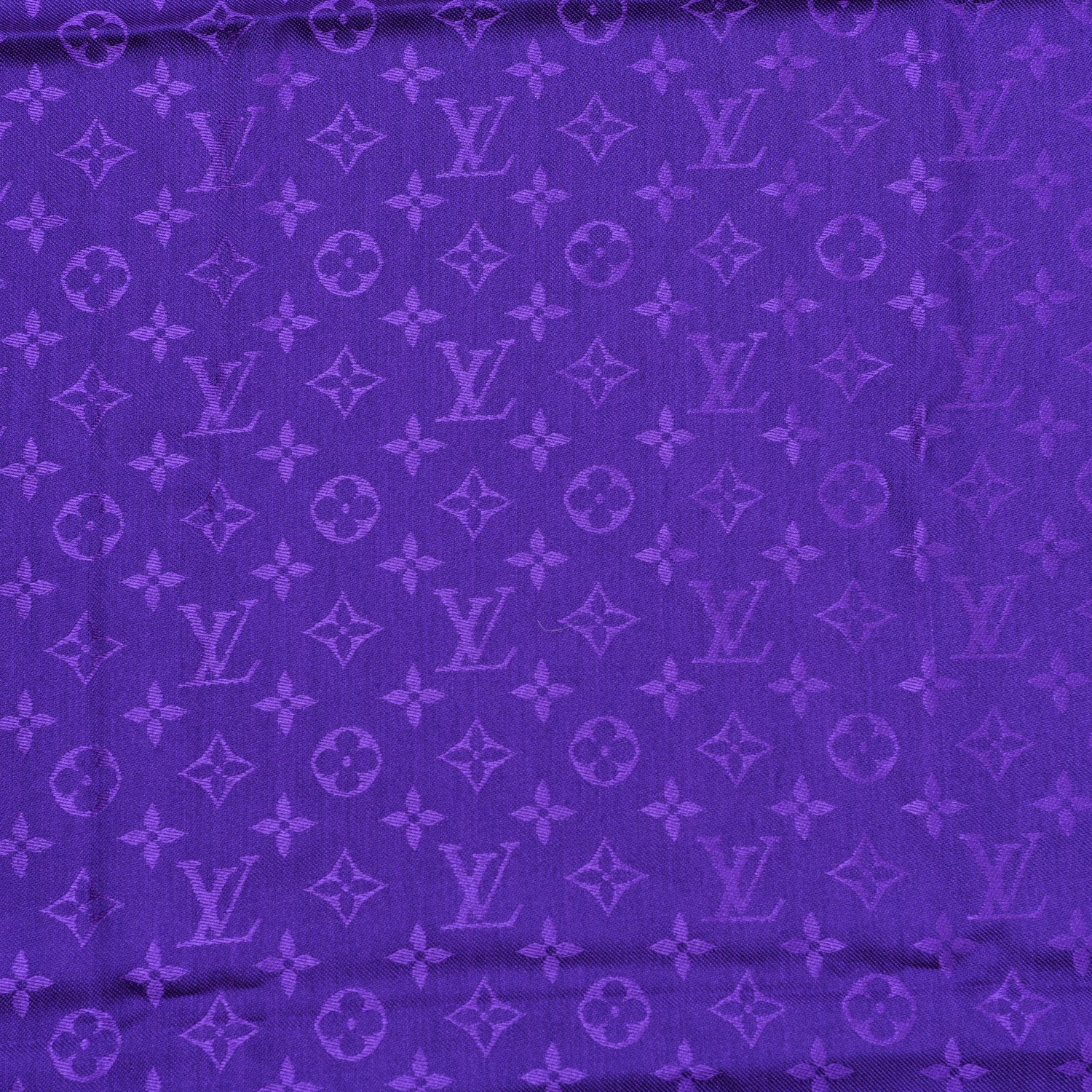Louis Vuitton Wool Silk Monogram Shawl Amethyste 3 of 4
