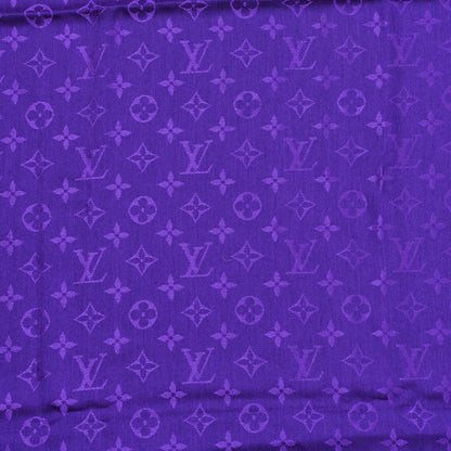Louis Vuitton Wool Silk Monogram Shawl Amethyste 3 of 4