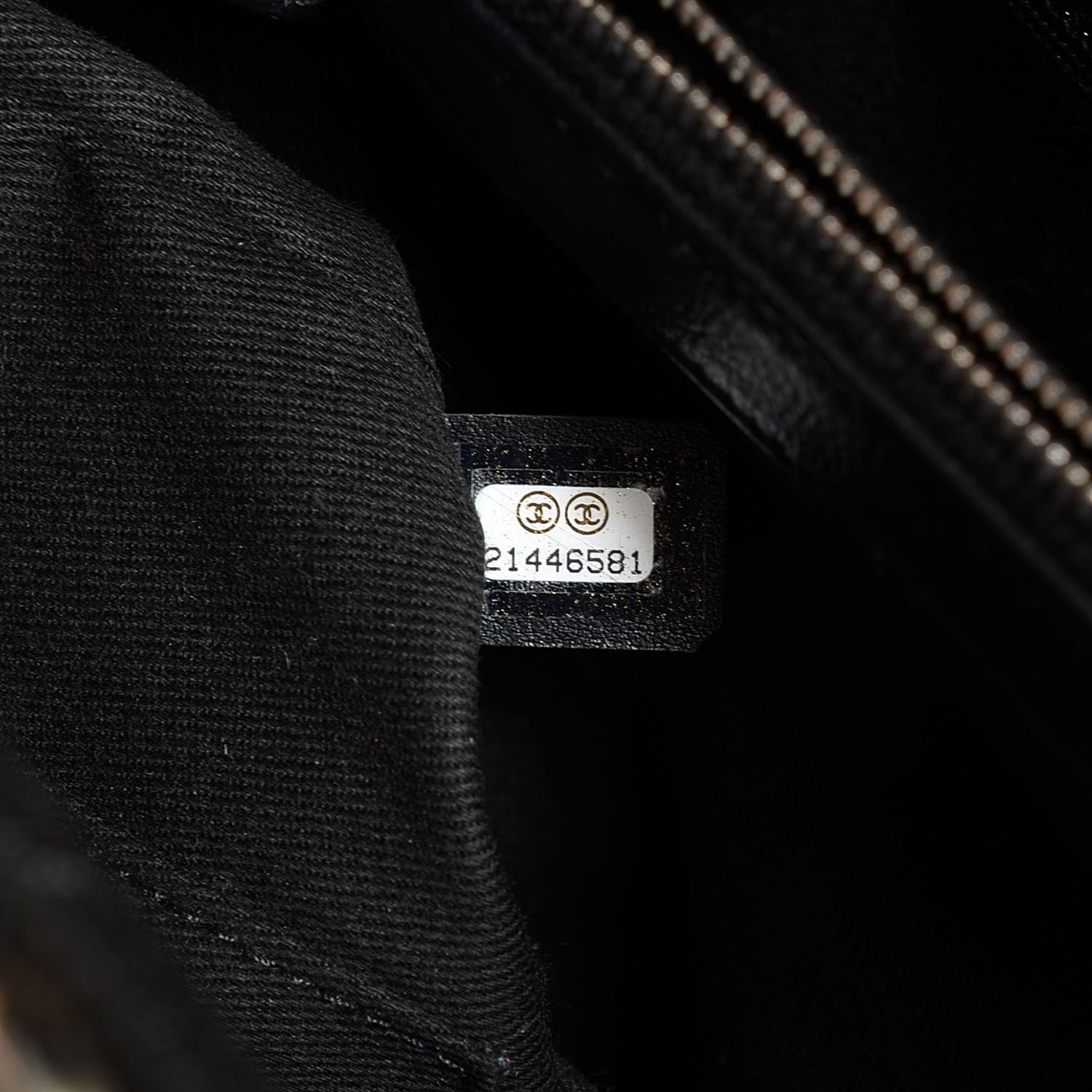 Chanel Metallic Goatskin Quilted Large City Rock Shopping Bag Black 8 of 9