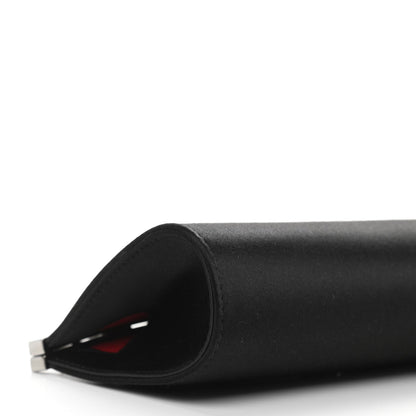 Christian Louboutin Satin Palmette Clutch Black 8 of 9