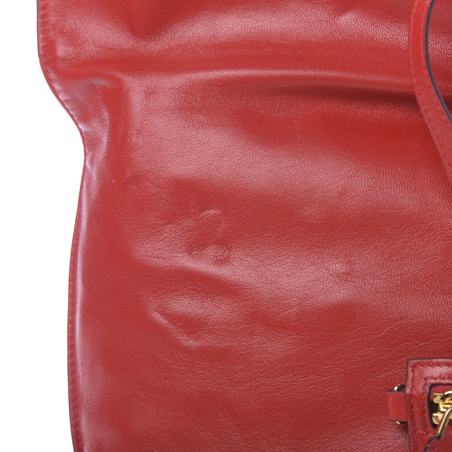 Tom Ford Ramskin Large Alix Padlock Zip Shoulder Bag Flame Red 9 of 14