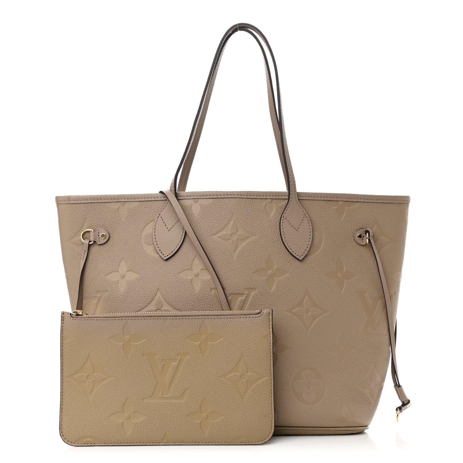 Louis Vuitton Empreinte Monogram Giant Neverfull MM Tourterelle 1 of 12