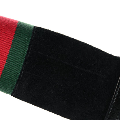 Gucci Suede Patent GG Web Small Ophidia Chain Shoulder Bag Black 13 of 14