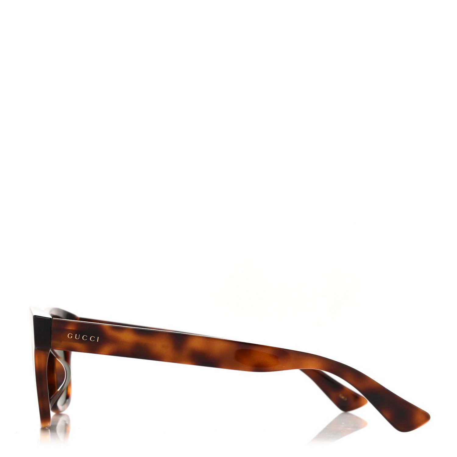 Gucci Acetate Square Sunglasses GG0044SA Tortoise 3 of 10