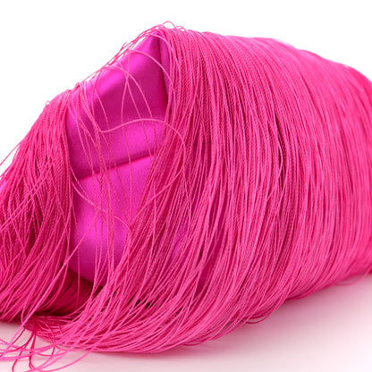 Jimmy Choo Satin Fringe Bon Bon Bag Fuchsia 8 of 11