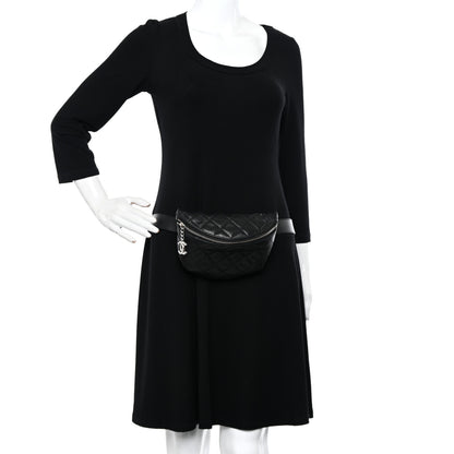 Chanel Grained Calfskin Quilted Waist Belt Bag Black 2 of 13