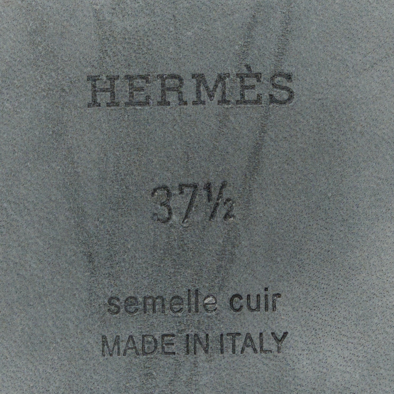 Hermes Denim Canvas Oran Sandals 37.5 Bleu Brut 8 of 9