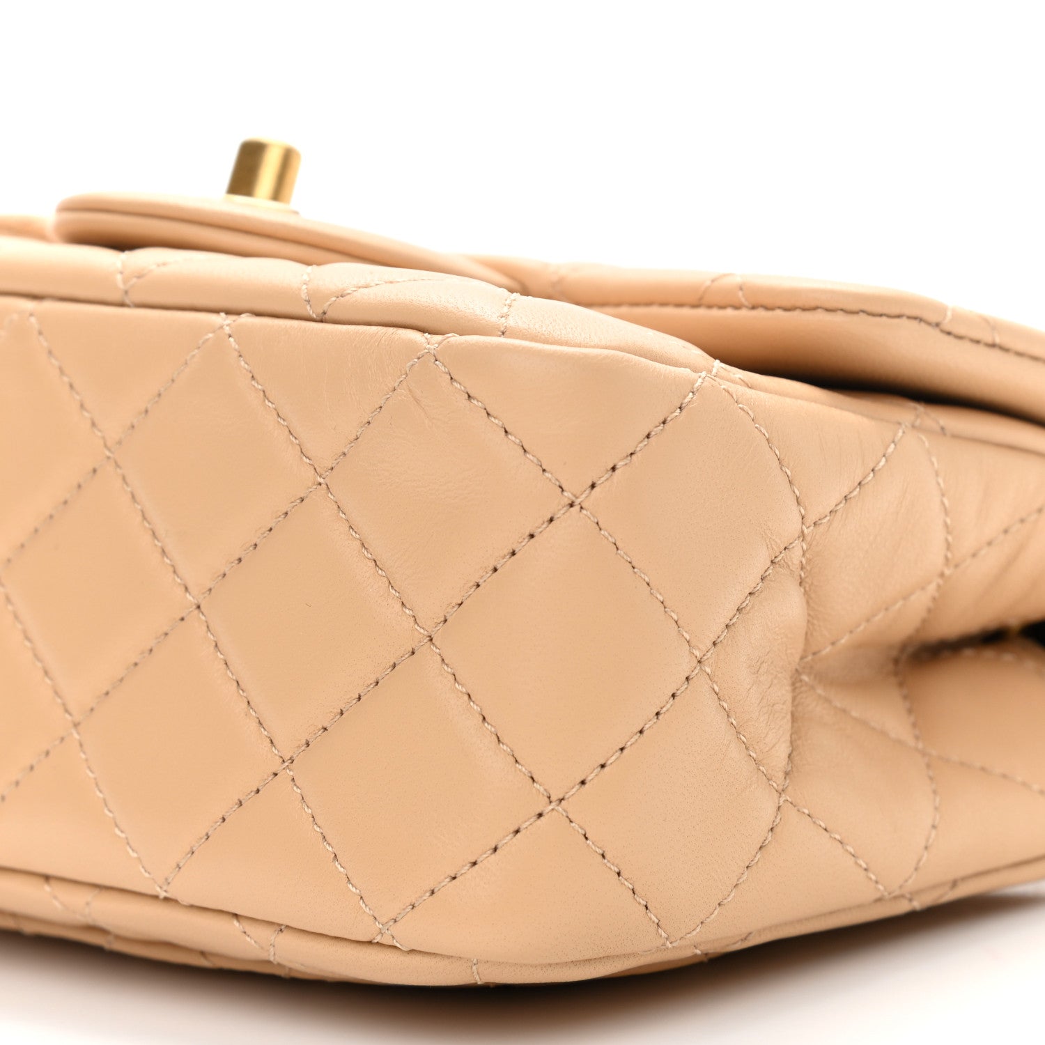 Chanel Lambskin Quilted Mini Pearl Crush Flap Beige 10 of 10
