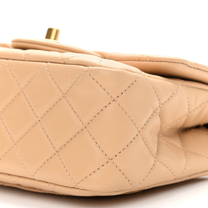 Chanel Lambskin Quilted Mini Pearl Crush Flap Beige 10 of 10