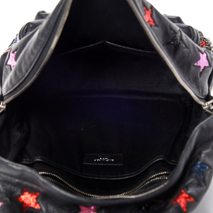 Saint Laurent Lambskin Star Applique Mini City California Backpack Black 5 of 11