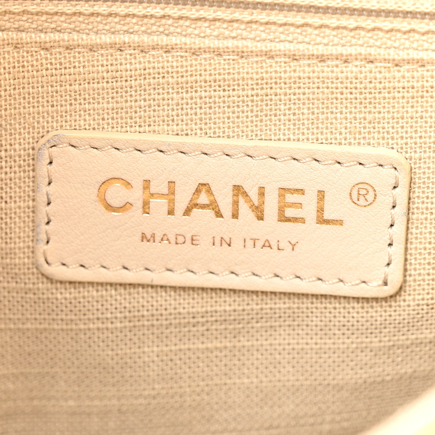 Chanel Mixed Fibers Small Deauville Tote Yellow 7 of 17