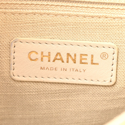 Chanel Mixed Fibers Small Deauville Tote Yellow 7 of 17