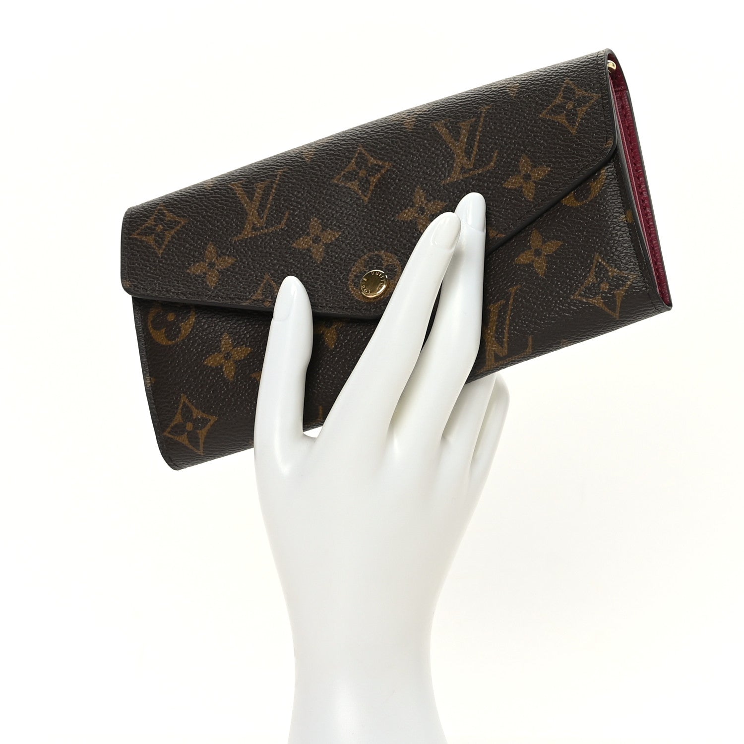 Louis Vuitton Monogram Sarah Wallet NM Fuchsia 2 of 7