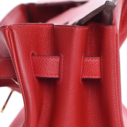 Hermes Epsom Birkin 35 Rouge Casaque 15 of 32