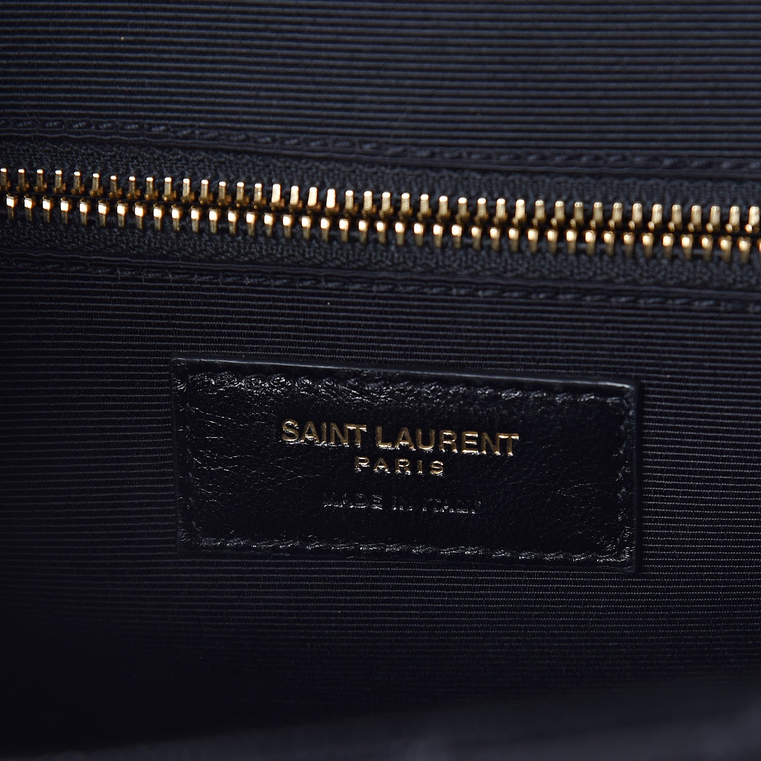 Saint Laurent Grain De Poudre Matelasse Chevron Large Monogram Satchel Black 6 of 8