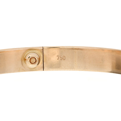 Cartier 18K Yellow Gold 4 Diamond LOVE Bracelet 17 5 of 5