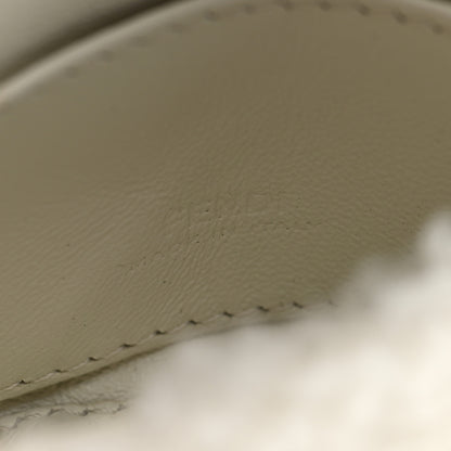 Fendi Shearling Nano Maxi Buckle Baguette Charm White 6 of 9