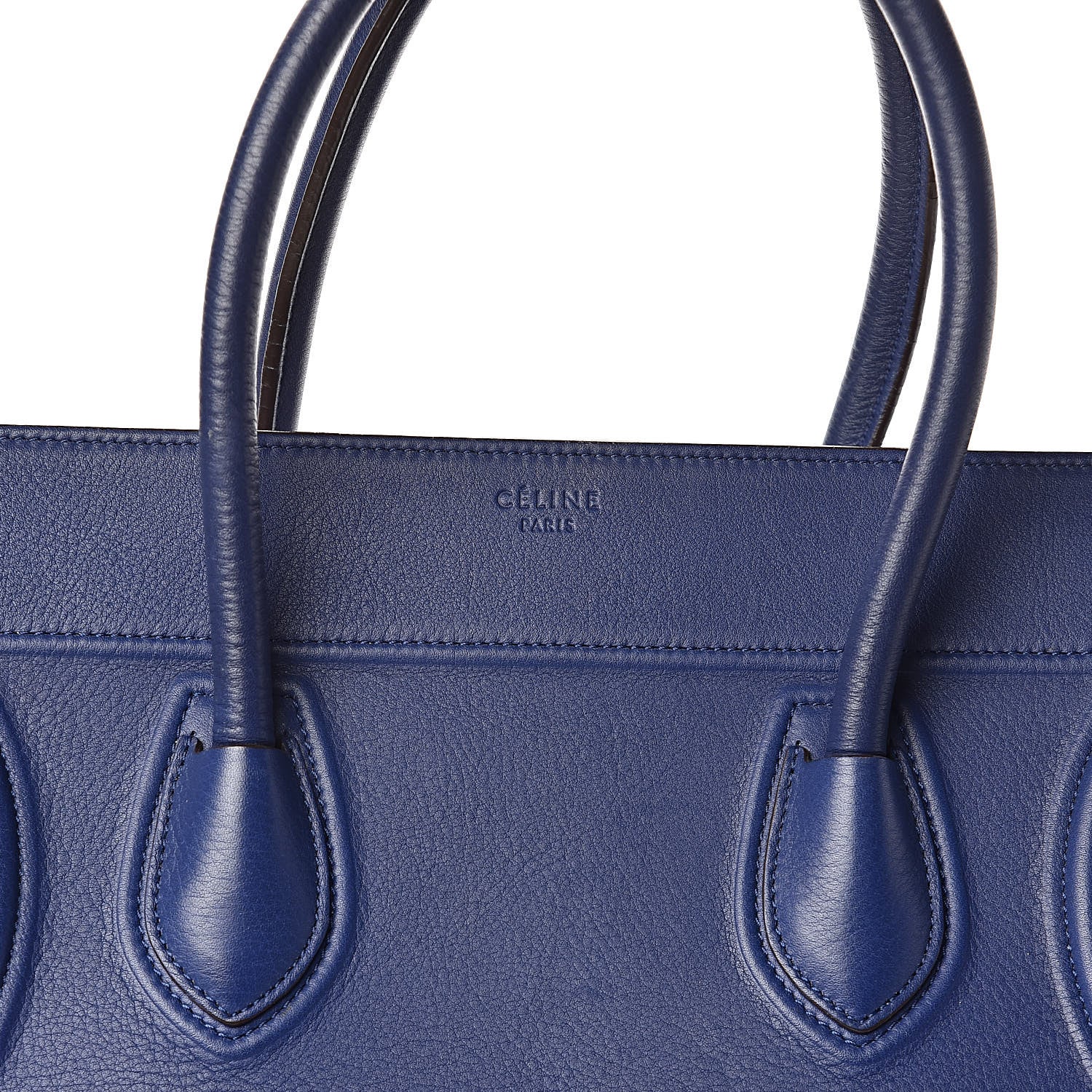 Celine Supple Calfskin Medium Phantom Luggage Indigo 11 of 12