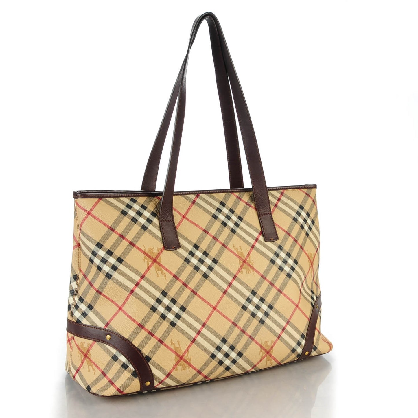 Haymarket Check Large Tote Chocolate