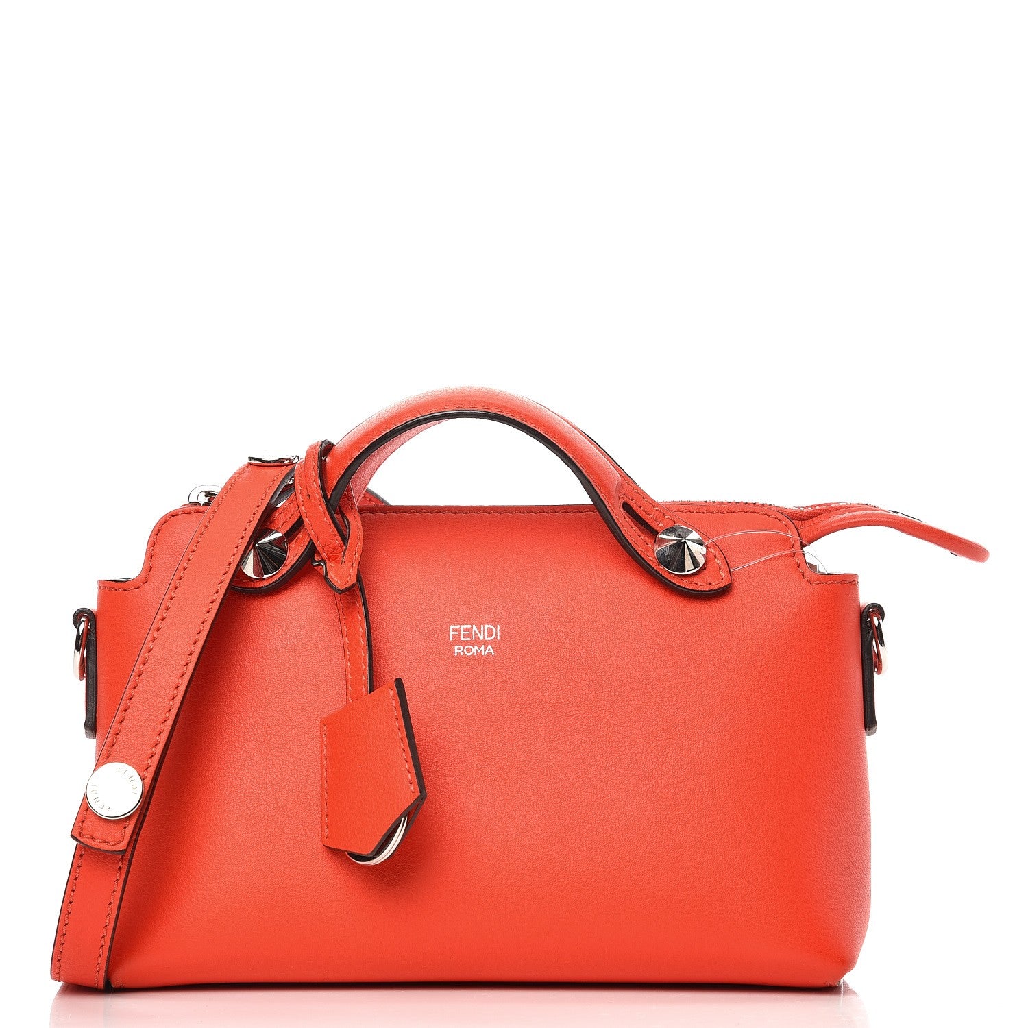 Fendi Vitello Dolce Mini By The Way Boston Bag Papavero 1 of 9