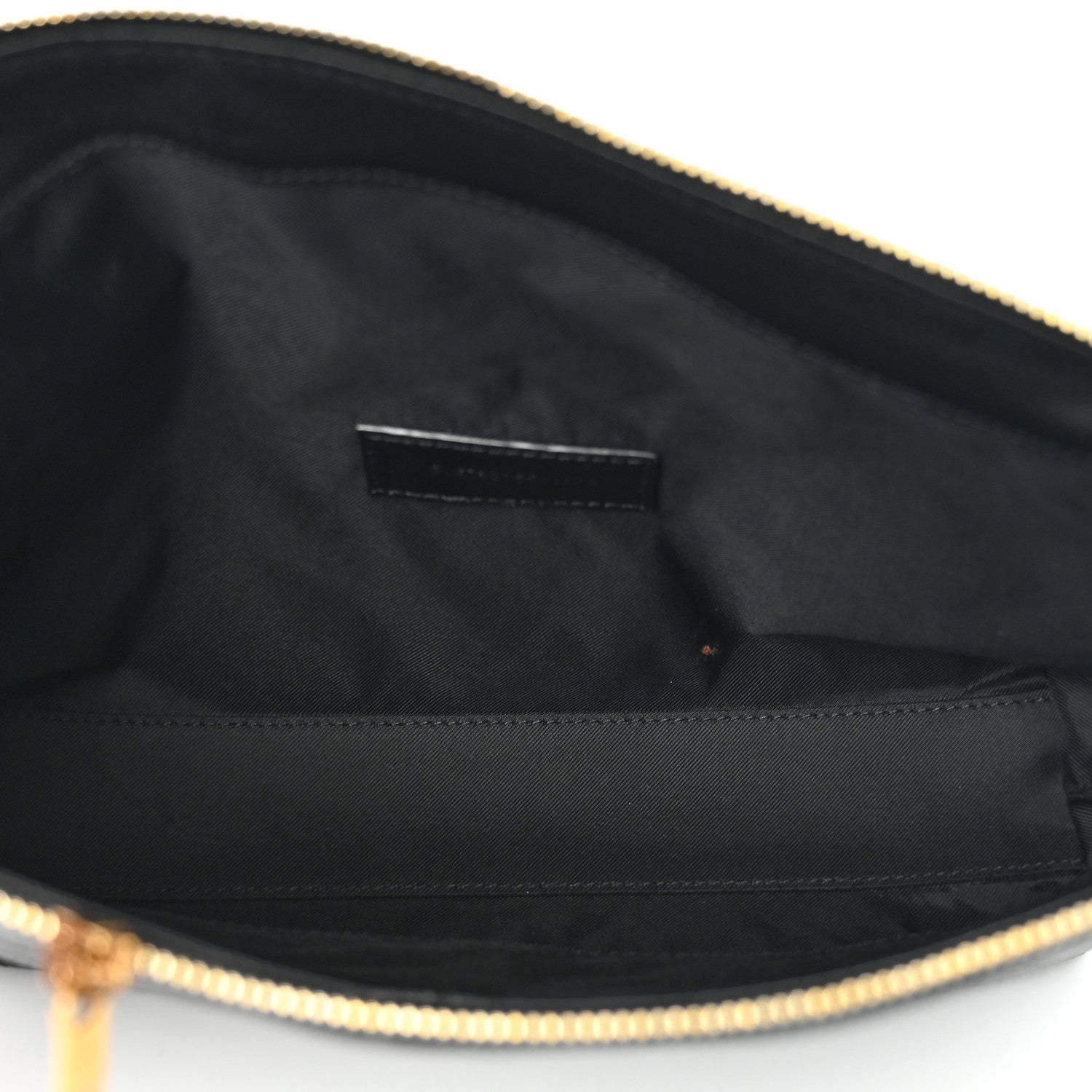 Saint Laurent Lambskin Quilted Gaby Cosmetic Pouch Black 5 of 7