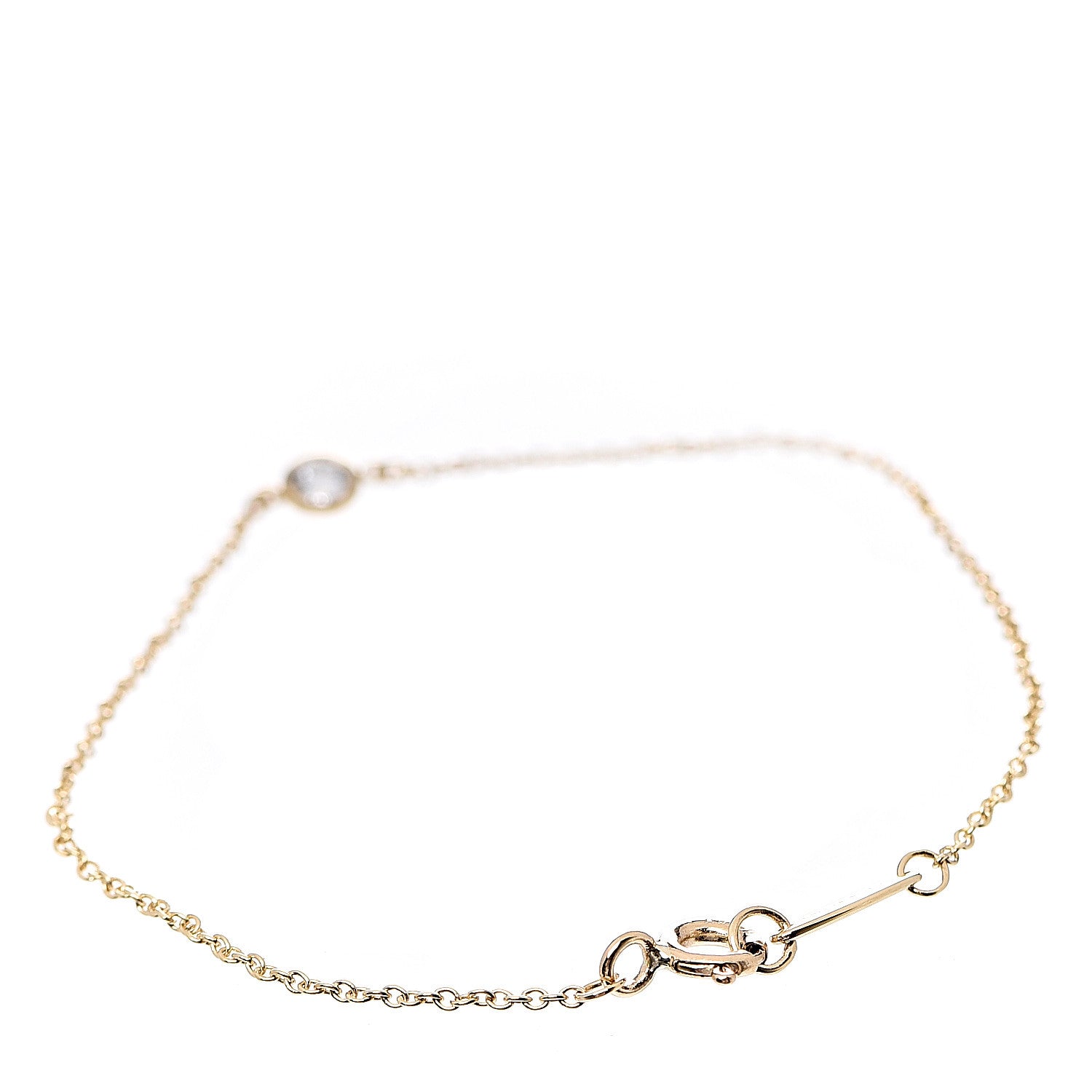 Tiffany 18K Yellow Gold Diamond .08ct Elsa Peretti Diamonds by the Yard Bracelet 2 of 5