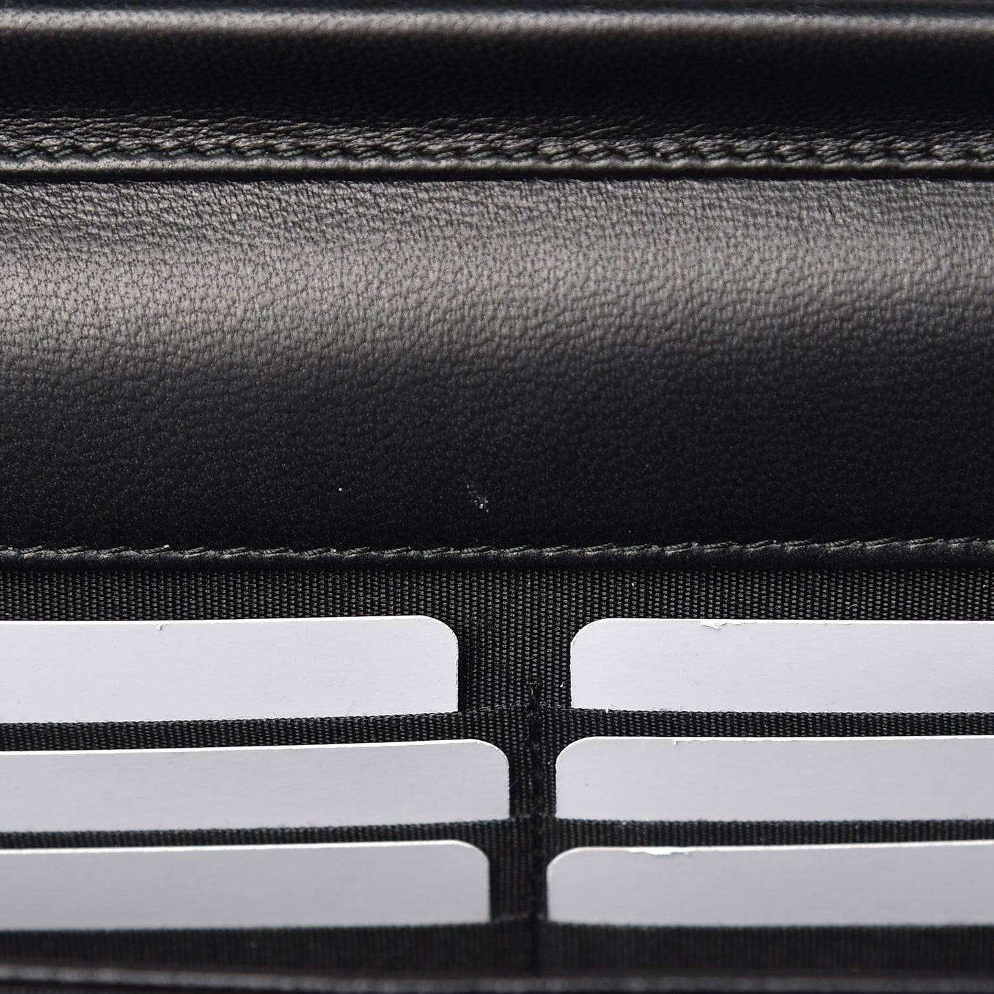 Lambskin Studded Wallet On Chain WOC Black