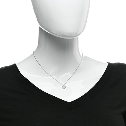 Van Cleef & Arpels 18K White Gold Diamond Sweet Alhambra Pendant Necklace 2 of 6