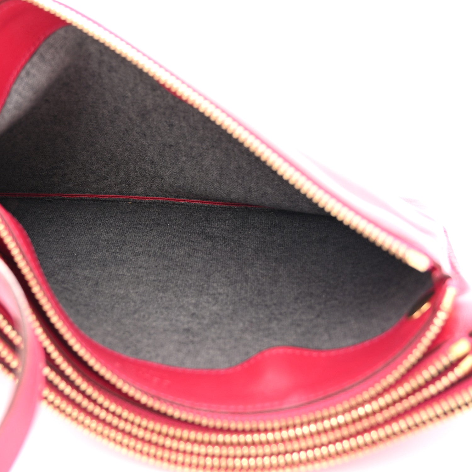 Celine Lambskin Small Trio Crossbody Bag Fuchsia 6 of 13