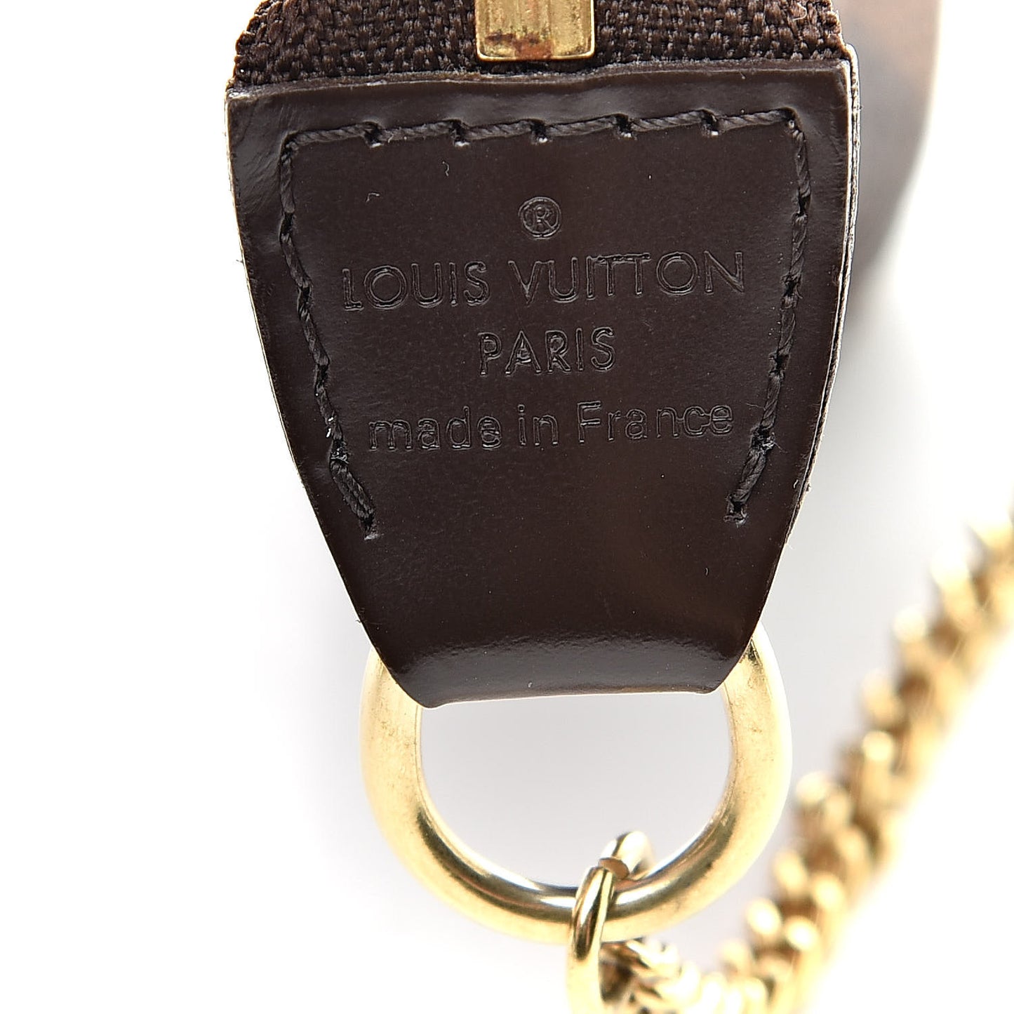 Damier Ebene Complice Trunks and Bags Mini Pochette Accessories Red